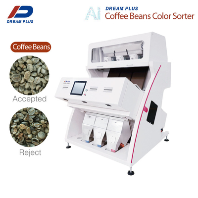 CCD RGB 카메라 커피 콩 소팅 머신 3 급류 192 채널 고정밀도