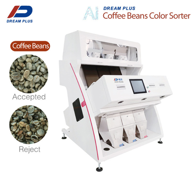 CCD RGB 카메라 커피 콩 소팅 머신 3 급류 192 채널 고정밀도