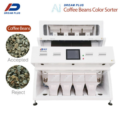 CCD RGB 카메라 커피 콩 분류 기계 4 슈트